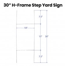 TIMBER! YARD SIGN STEP STAKES 50 PACK